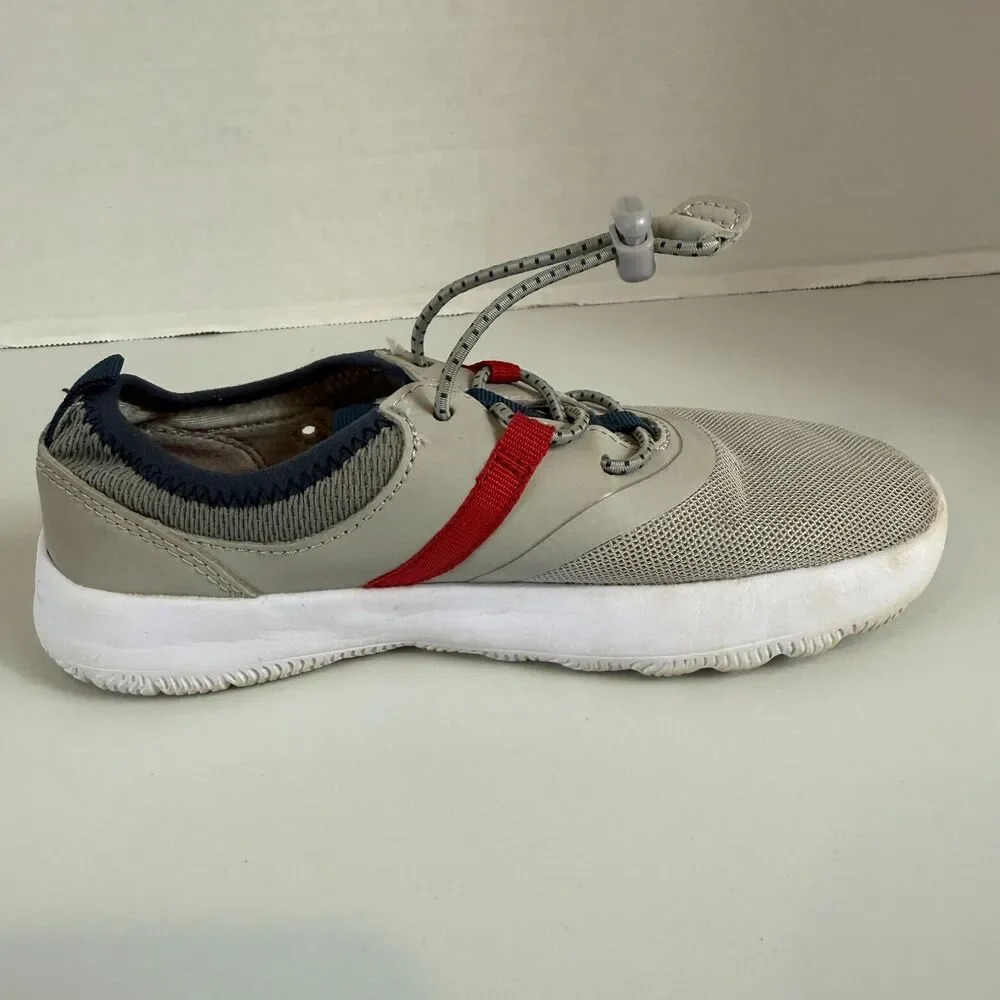 Sperry Coastal Break Sneaker Shoes Gray Red White Boys Size 13 M